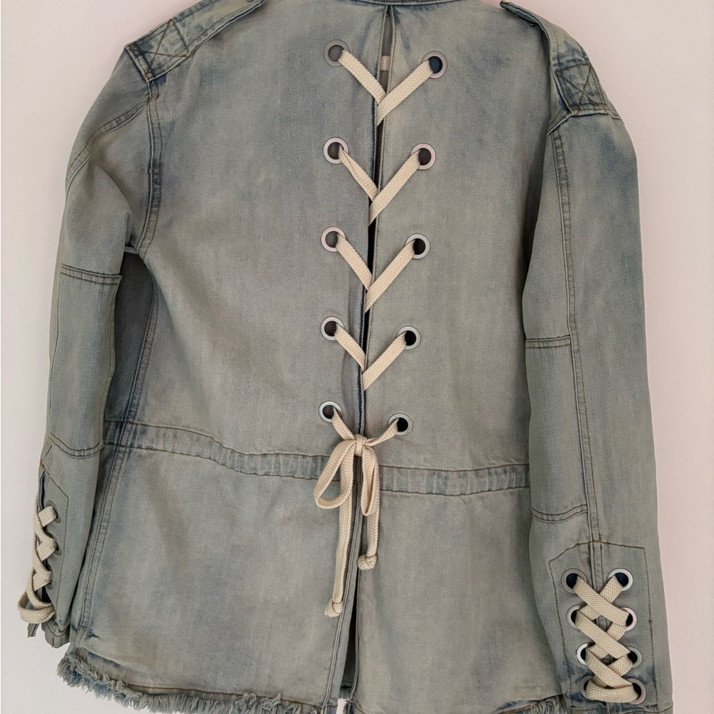 Free People Light blue Denim Jacket - Picture 4 of 6